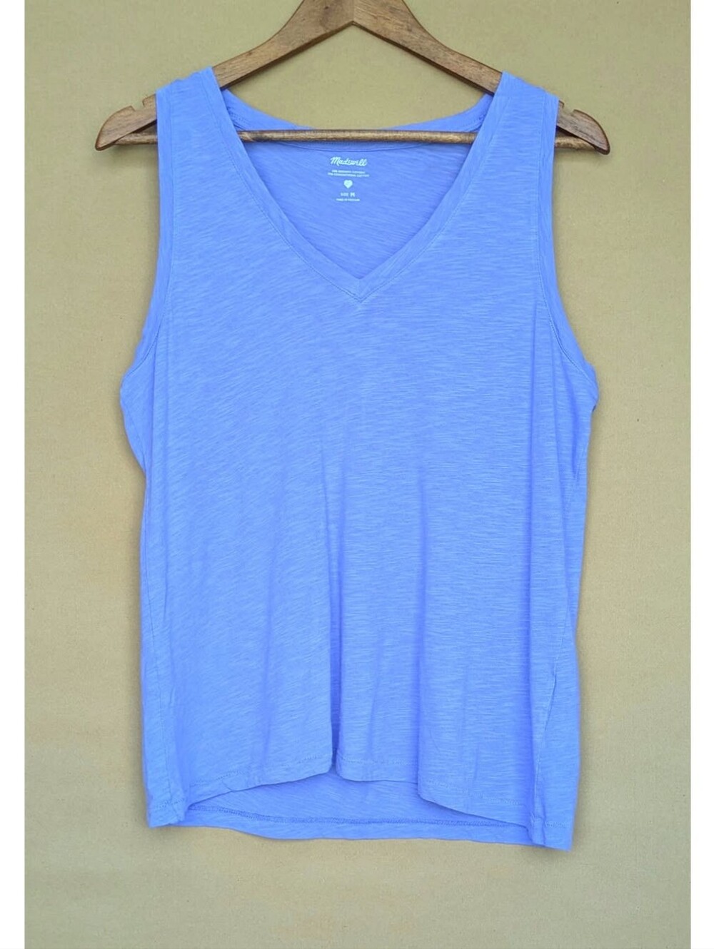 Madewell Purple Lightweight V-Neck Tank